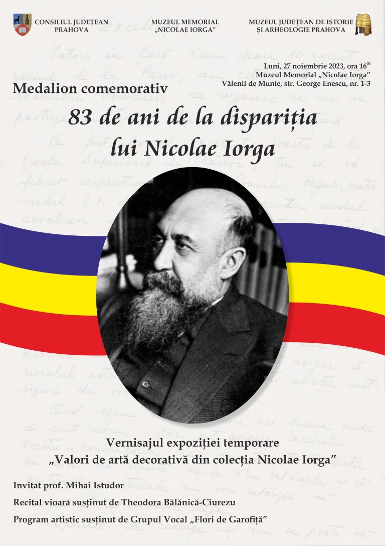 Medalionul comemorativ „83 de ani de la dispariţia lui Nicolae Iorga”